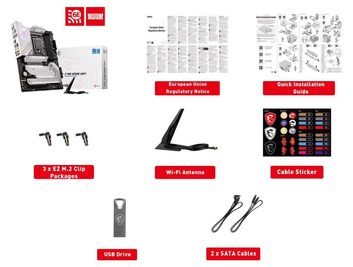 MSI MPG Z790 EDGE WIFI Socket 1700 Package MSI MPG Z790 EDGE WIFI - Socket 1700 - Package