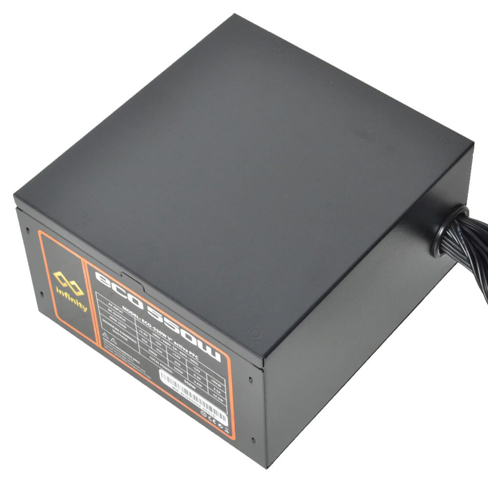 Infinity ECO 550W V2 H4 Infinity ECO 550W V2 – DC to DC – Hiệu suất 85% – Active PFC – Single Rail - Ảnh 4