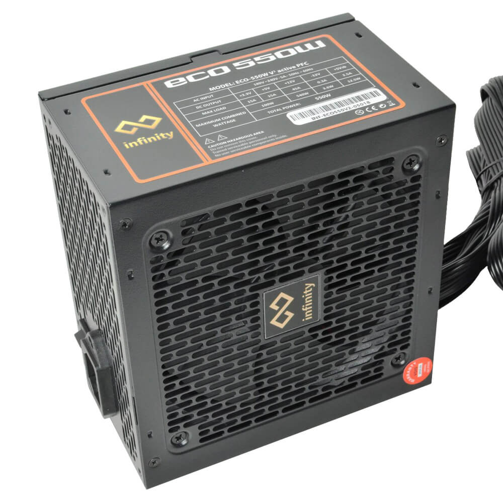 Infinity ECO 550W V2 H5 Infinity ECO 550W V2 – DC to DC – Hiệu suất 85% – Active PFC – Single Rail - Ảnh 5
