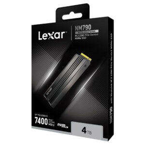 Lexar NM790 with Heatsink 4 TB Lexar NM790 with Heatsink 4TB - M.2 2280 NVMe Gen 4 x4 SSD - LNM790X004T-RN9NG