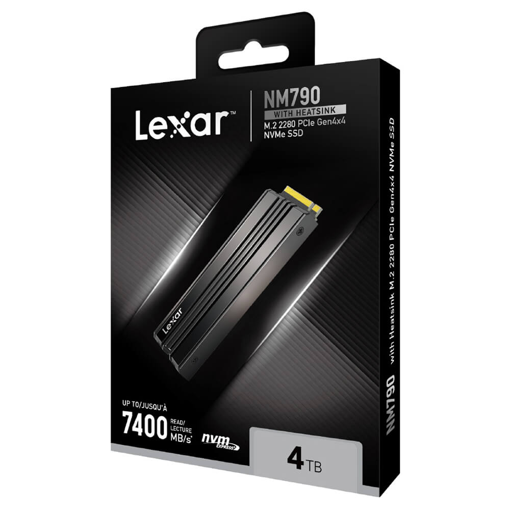 Lexar NM790 with Heatsink 4 TB Lexar NM790 with Heatsink 4TB - M.2 2280 NVMe Gen 4 x4 SSD - LNM790X004T-RN9NG - Ảnh 7