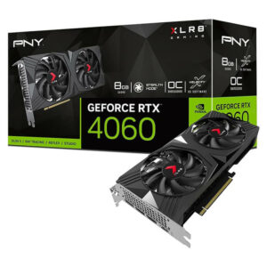 PNY GeForce RTX™ 4060 8GB XLR8 Gaming VERTO™ Overclocked Dual Fan DLSS 3 - 8GB GDDR6