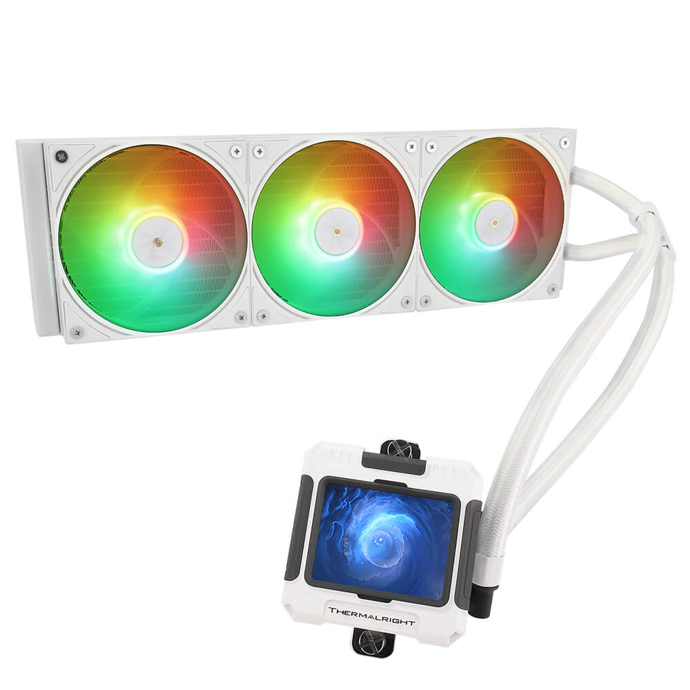 Thermalright Frozen Warframe 360 WHITE ARGB H2 Thermalright Frozen Warframe 360 WHITE ARGB - AIO CPU Cooler - Ảnh 2