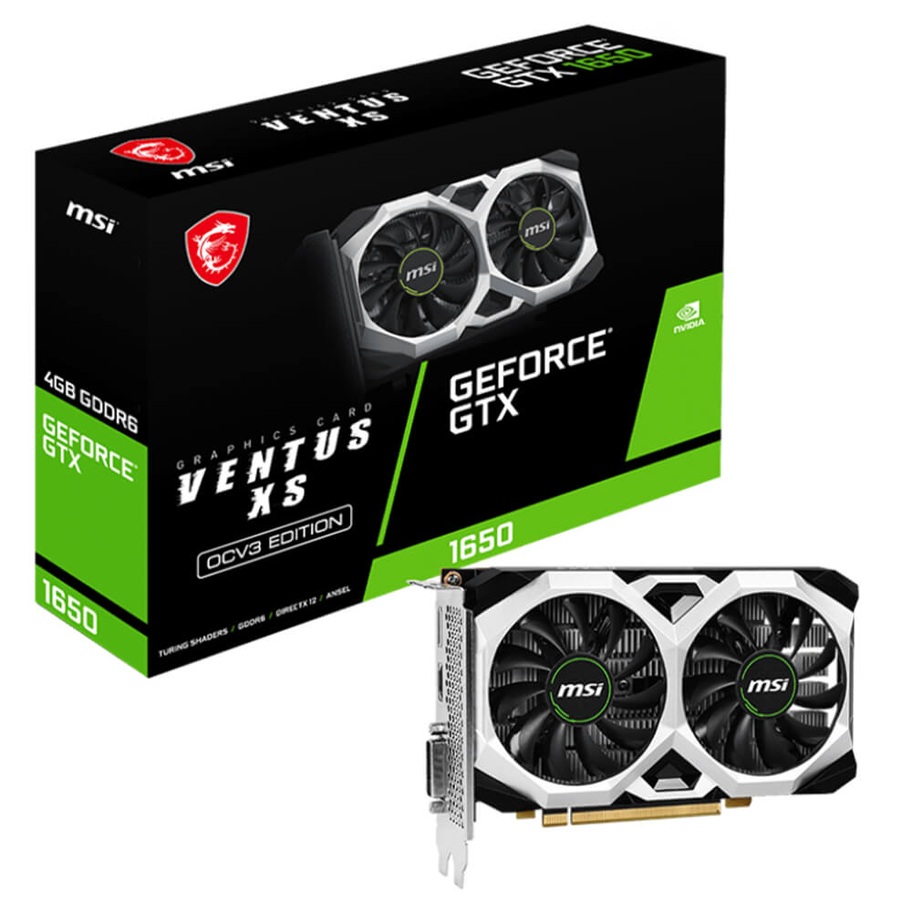 MSI GeForce GTX 1650 D6 VENTUS XS OCV3 H1 MSI GeForce GTX 1650 D6 VENTUS XS OCV3
