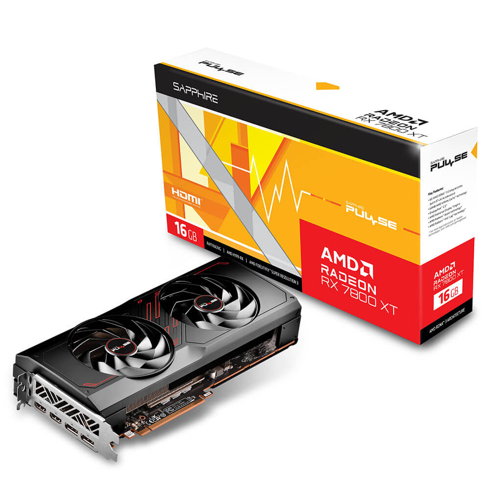 SAPPHIRE PULSE AMD Radeon RX 7800 XT 16GB H1 SAPPHIRE PULSE AMD Radeon™ RX 7800 XT 16GB GDDR6