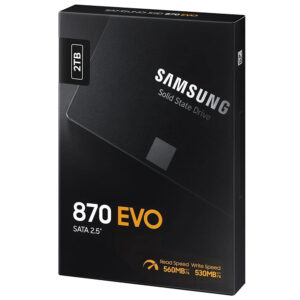 SSD Samsung 870 Evo 2TB H2 Samsung 870 EVO 2TB - 2.5 Inch SATA3 SSD