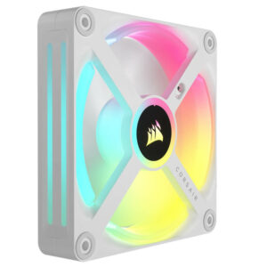 Corsair iCUE LINK QX120 White - RGB 120mm PWM PC Fans Starter Kit with iCUE LINK System Hub
