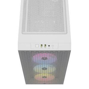 Corsair 3000D RGB White - Tempered Glass Mid-Tower PC Case