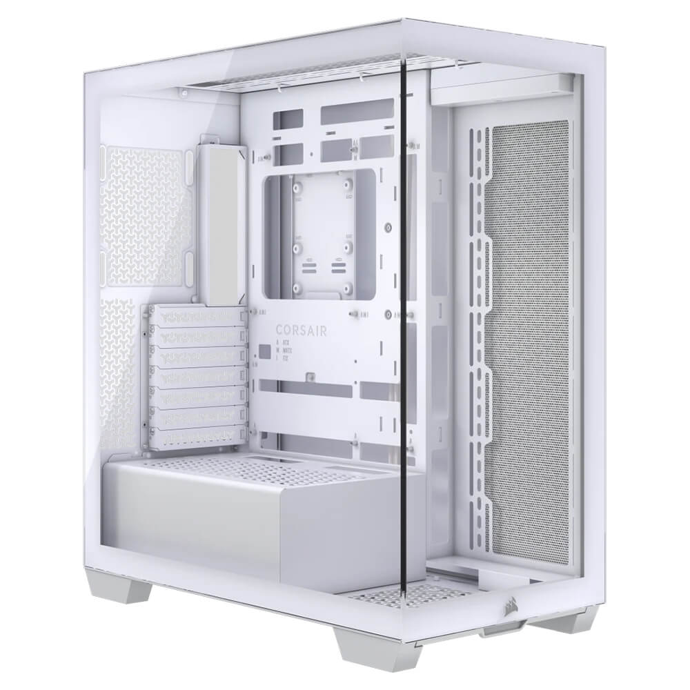 Corsair 3500X White H1 Corsair 3500X White - Tempered Glass Mid-Tower PC Case