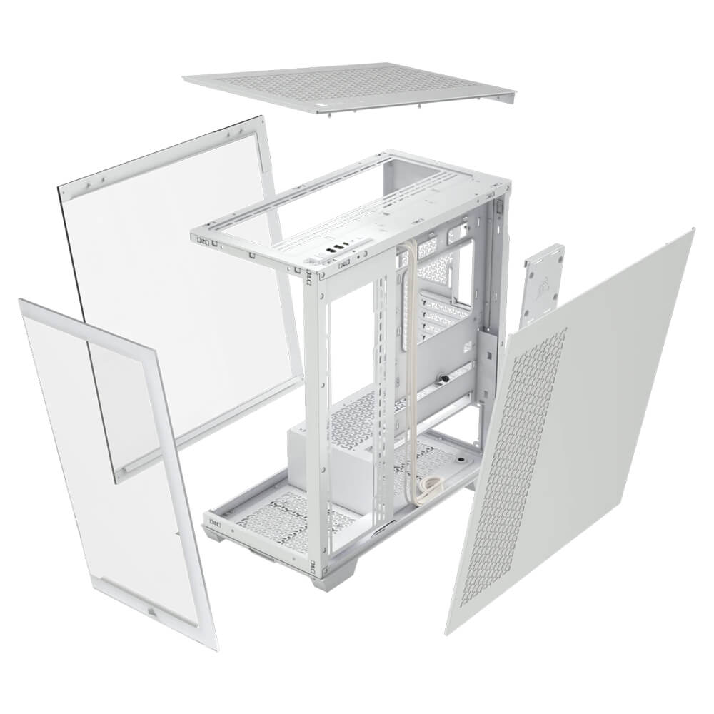 Corsair 3500X White H6 Corsair 3500X White - Tempered Glass Mid-Tower PC Case - Ảnh 6