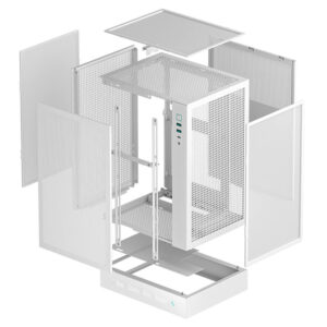 Deepcool CH170 DIGITAL White - High-airflow Mini-ITX Case
