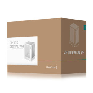 Deepcool CH170 DIGITAL White - High-airflow Mini-ITX Case