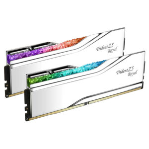 GSkill Trident Z5 RGB Royal Silver - 64GB (2x32GB) DDR5 - Bus 6400MHz Cas 32 (F5-6400J3239G32GX2-TR5S)