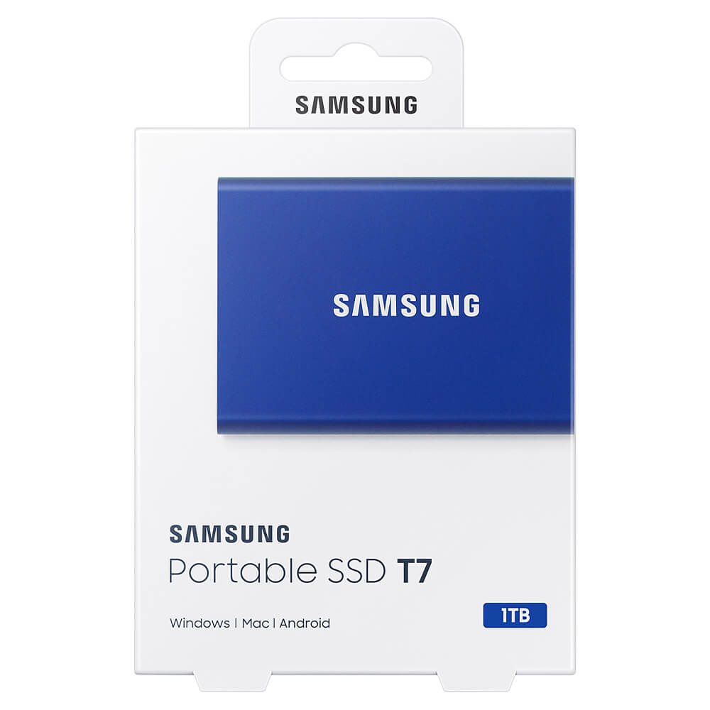 Samsung T7 Portable Blue 1TB H1 Samsung T7 Portable 1TB Blue - Portable SSD USB 3.2 Gen 2 - MU-PC1T0H/WW - Ảnh 6