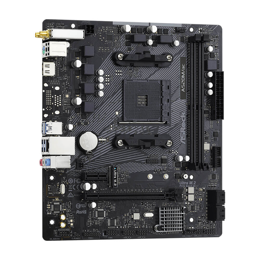 ASRock A520M ac H4 ASROCK A520M/ac - SOCKET AM4 - Ảnh 4