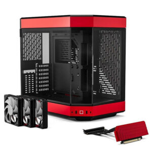 HYTE Y60 Black/Red - Dual Chamber Mid-Tower ATX Case