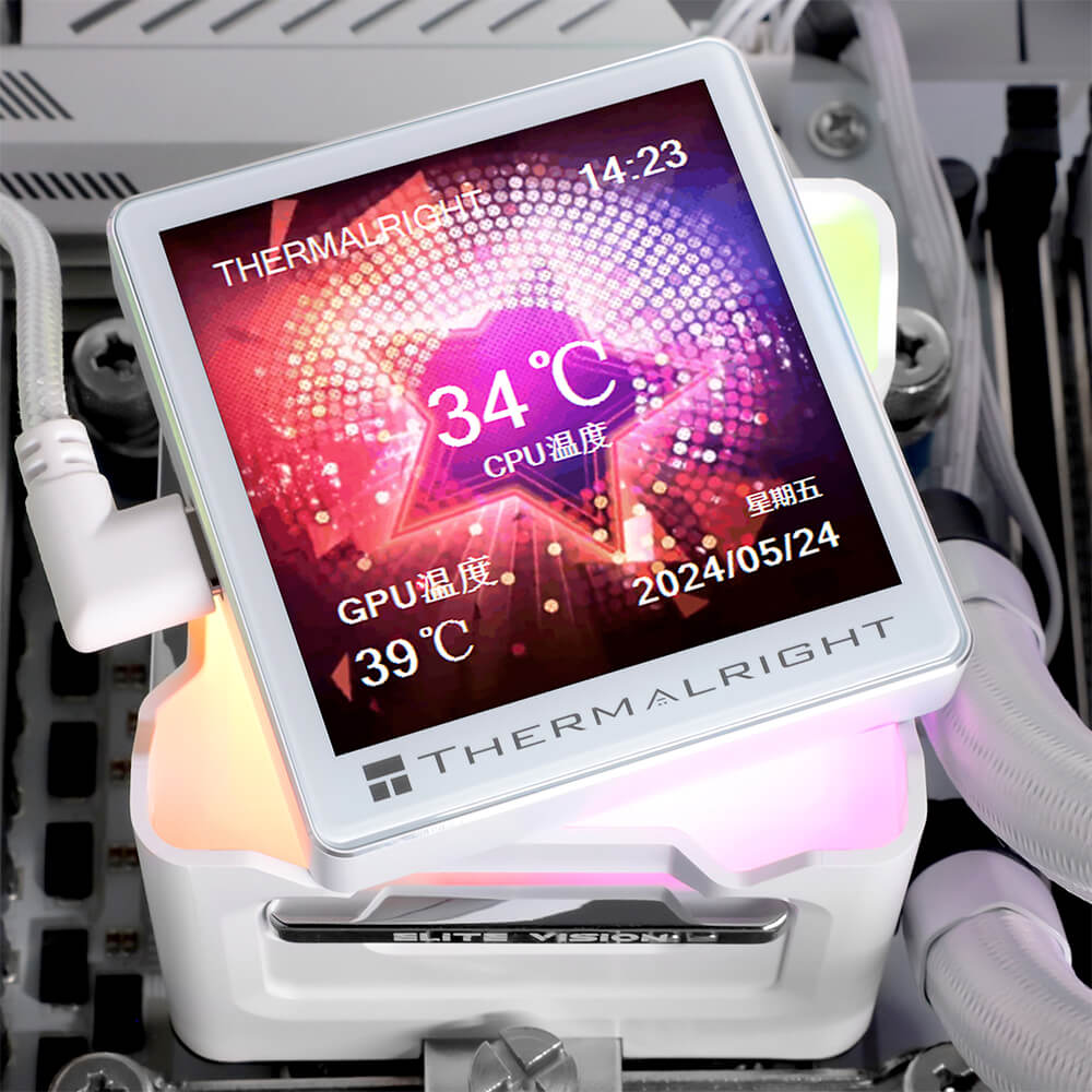 Thermalright Elite Vision White ARGB H3 Thermalright Elite Vision 360 WHITE ARGB - AIO CPU Cooler - Ảnh 8