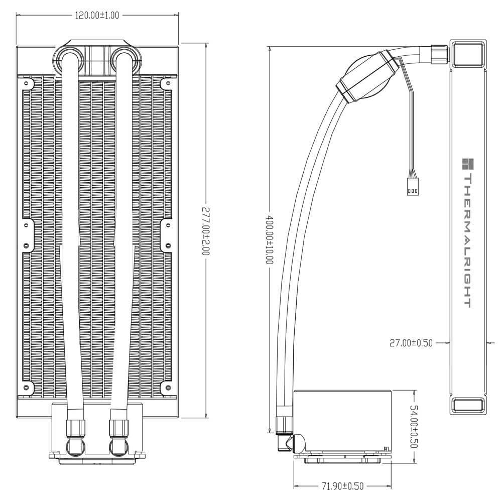 Thermalright Frozen Notte 240 WHITE ARGB V2 - AIO CPU Cooler