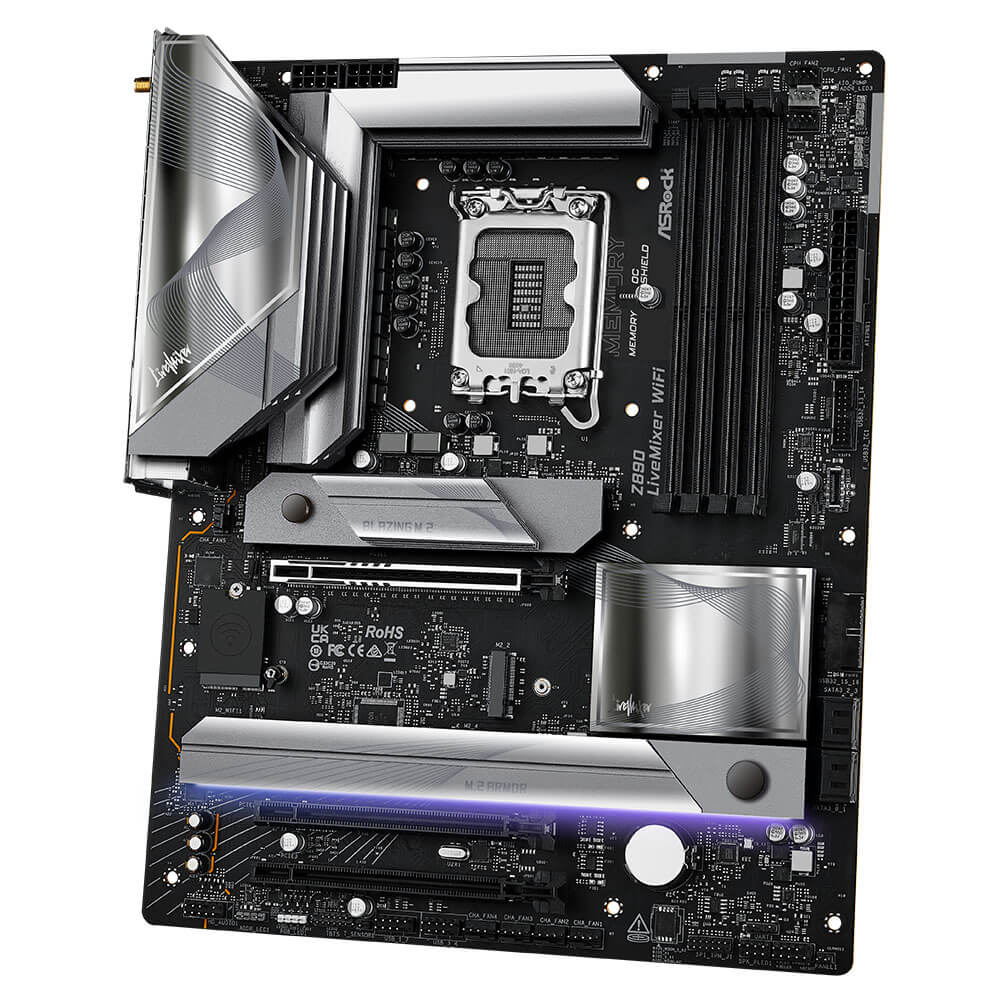 ASRock Z890 LiveMixer WiFi H4 ASRock Z890 LiveMixer WiFi - Socket 1851 - Ảnh 4