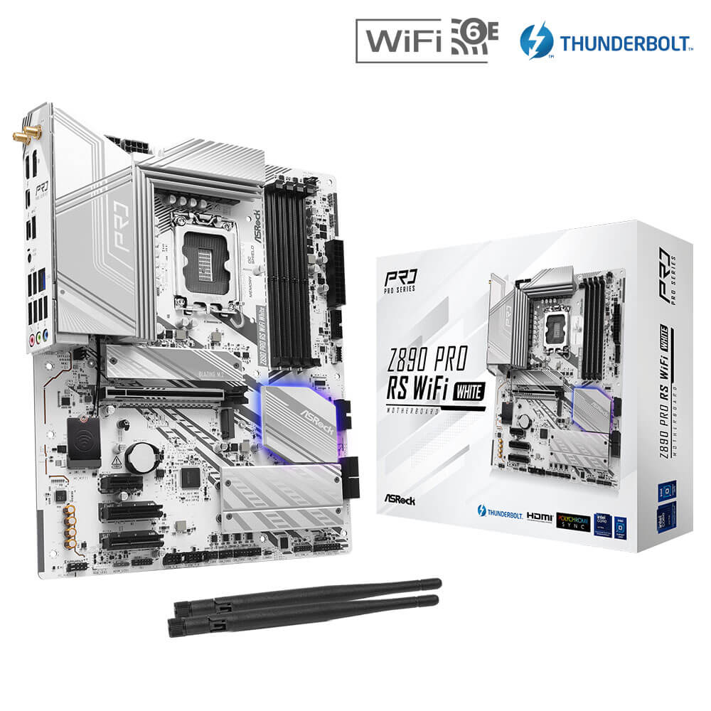 ASRock Z890 Pro RS WiFi White H1 ASRock Z890 Pro RS WiFi White
