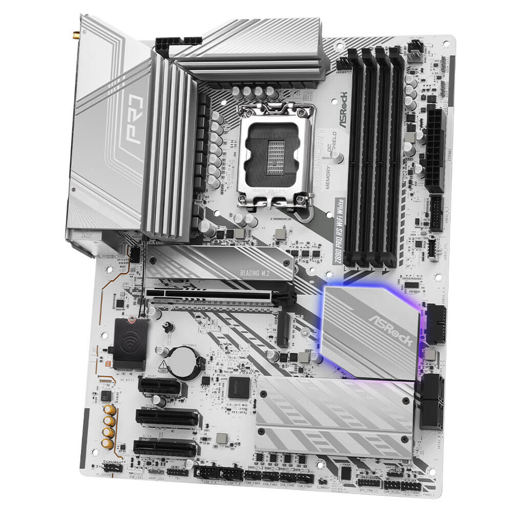ASRock Z890 Pro RS WiFi White H4 ASRock Z890 Pro RS WiFi White - Socket 1851 - Ảnh 4