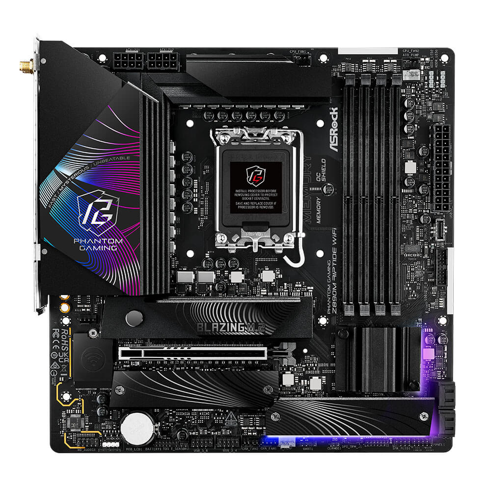 ASRock Z890M Riptide WiFi H2 ASRock Z890M Riptide WiFi - Socket 1851 - Ảnh 2