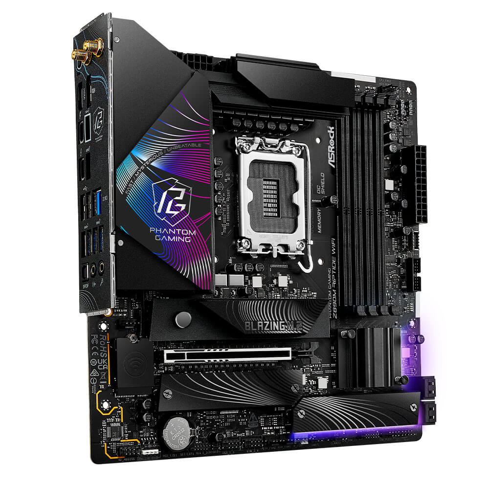ASRock Z890M Riptide WiFi H3 ASRock Z890M Riptide WiFi - Socket 1851 - Ảnh 3