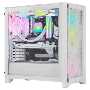Corsair iCUE 4000D RGB AIRFLOW QL Edition True White - Mid-Tower ATX Case