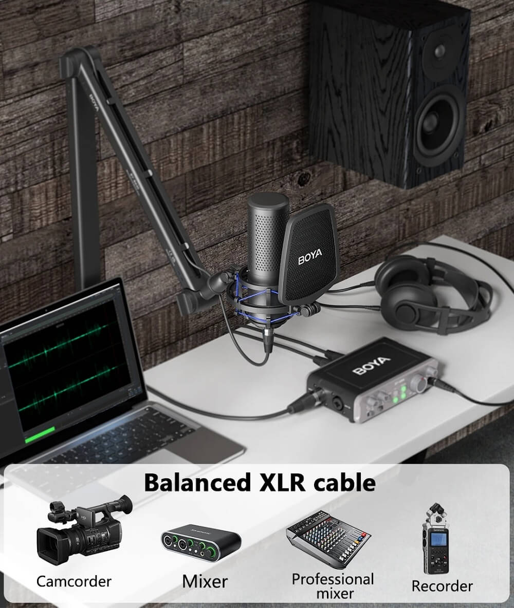 BOYA BY M1000 Pro H6 BOYA BY-M1000 Pro - Large-Diaphragm Condenser Microphone