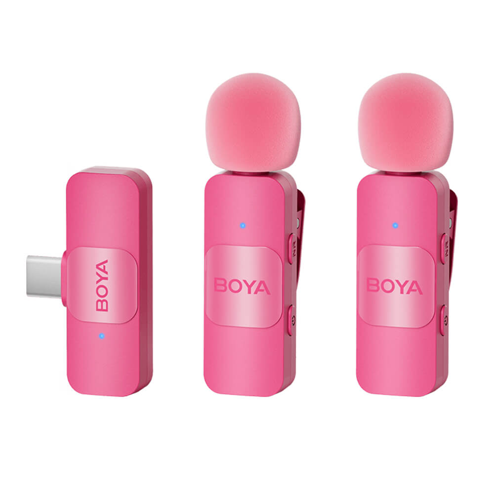 BOYA BY V20 Pink H1 BOYA BY-V20 Pink - Dual-Channel Wireless Microphone