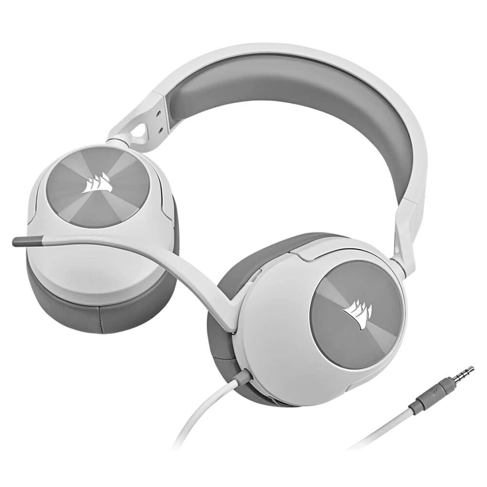 Corsair HS55 Stereo White H2 Corsair HS55 Stereo - Wired Gaming Headset - Ảnh 6
