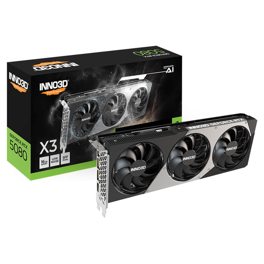 INNO3D GeForce RTX 5080 X3 H1 INNO3D GeForce RTX™ 5080 X3 - 16GB GDDR7
