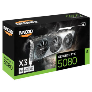 INNO3D GeForce RTX 5080 X3 H3 INNO3D GeForce RTX™ 5080 X3 - 16GB GDDR7