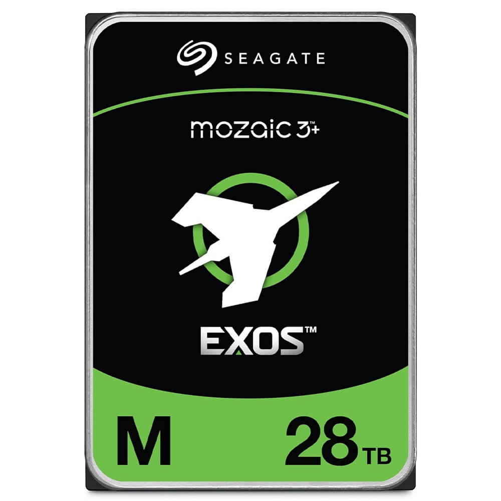 Seagate Exos M 28TB ST28000NM003K H1 Seagate Exos M 28TB Enterprise Internal Hard Drive HDD - 3.5in 6GB/s SATA 7200RPM Cache 512MB (ST28000NM003K)