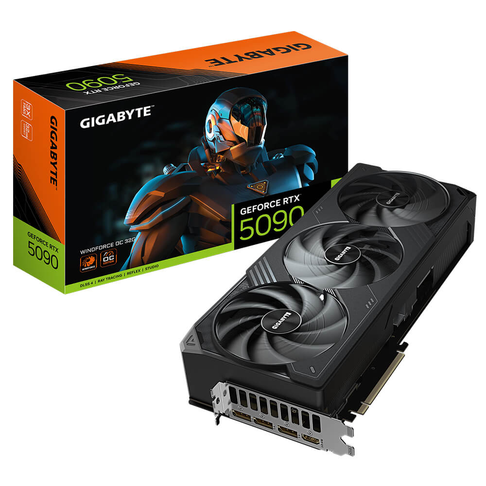 Gigabyte GeForce RTX 5090 WINDFORCE OC 32G H1 Gigabyte GeForce RTX™ 5090 WINDFORCE OC 32G - 32GB GDDR7