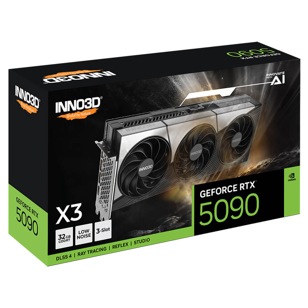 INNO3D GeForce RTX 5090 X3 H3 INNO3D GeForce RTX™ 5090 X3 - 32GB GDDR7 - Ảnh 3