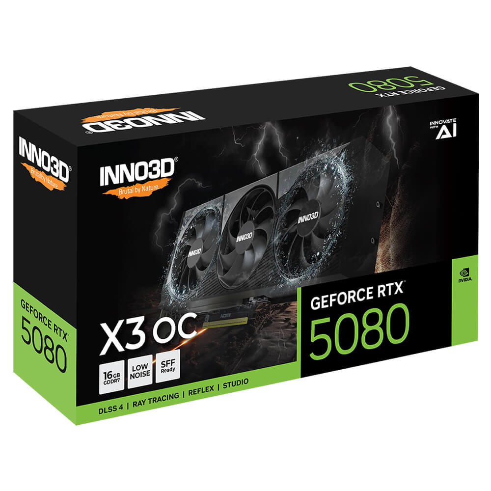 INNO3D GeForce RTX™ 5080 X3 OC H3 INNO3D GeForce RTX™ 5080 X3 OC - 16GB GDDR7 - Ảnh 3