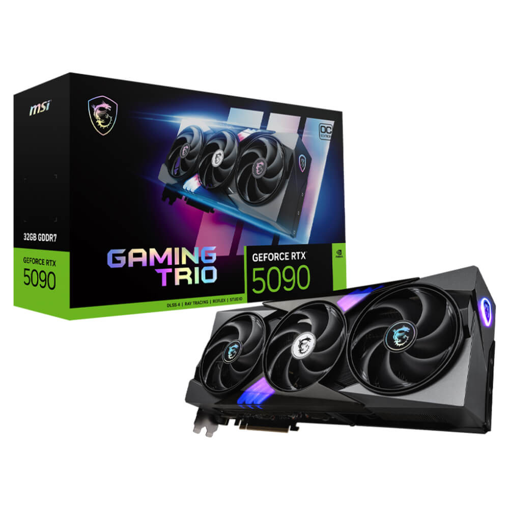 MSI GeForce RTX 5090 32G GAMING TRIO OC H1 MSI GeForce RTX™ 5090 32G GAMING TRIO OC - 32GB GDDR7