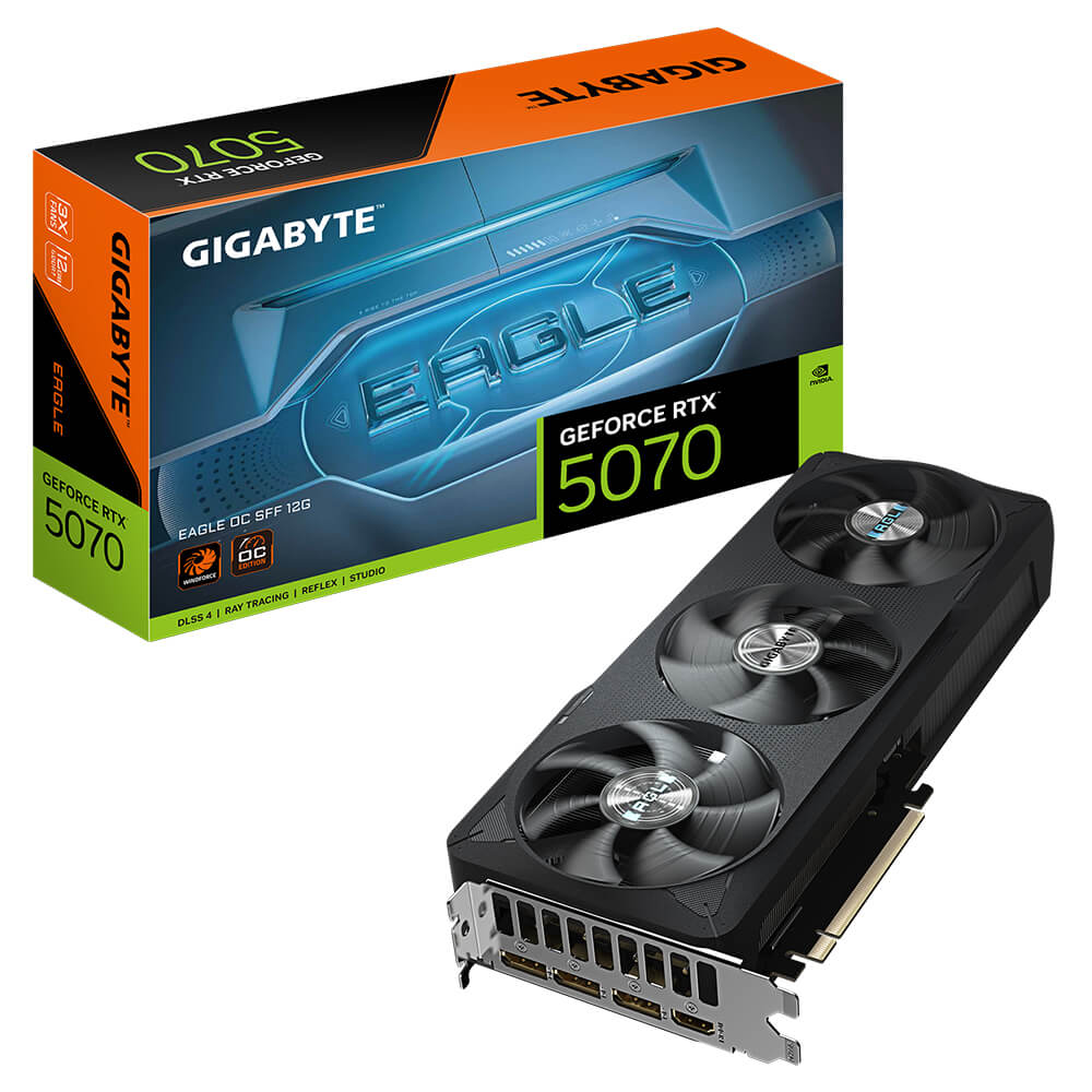 Gigabyte GeForce RTX 5070 EAGLE OC SFF 12G H1 Gigabyte GeForce RTX™ 5070 EAGLE OC SFF 12G - 12GB GDDR7