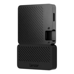 Lexar Professional Go With Hub SL400 1TB Black - Portable SSD USB 3.2 Gen 2 (LSL400S001T-RNBNG)