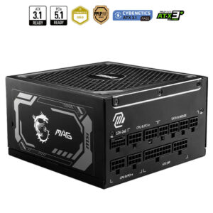 MSI MAG A1000GL PCIE5 - 1000W 80 PLUS Gold - Fully Modular - Support PCIe Gen 5.1 Graphics Card