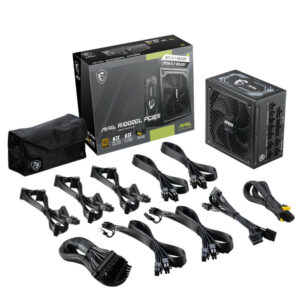 MSI MAG A1000GL PCIE5 - 1000W 80 PLUS Gold - Fully Modular - Support PCIe Gen 5.1 Graphics Card