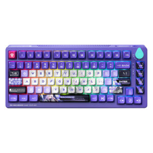 Machenike K600T-B82 White Purple Tri-Mode RGB (Shirasaiko) - Wireless Gaming Mechanical Keyboard