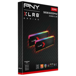 PNY XLR8 GAMING Black - 32GB (2x16GB) DDR5 - Bus 6000Mhz Cas 36 (MD32GK2D5600036XRGB)
