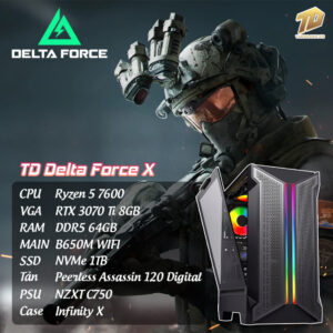 TD Delta Force X  (R5-7600, B650M, 32GB DDR5, 3070Ti, SSD 1TB)