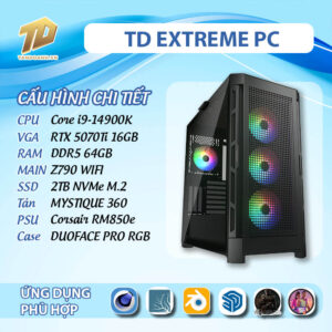 TD EXTREME PC (i9-14900K, 5070Ti, Z790, 64GB DDR5, SSD 2TB)