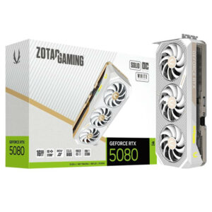 ZOTAC GAMING GeForce RTX 5080 SOLID OC White Edition - 16GB GDDR7