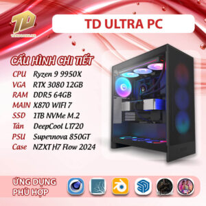 TD ULTRA PC (R9-9950X, X870E, 64GB DDR5,RTX 3080, SSD 1TB)