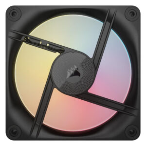 Corsair iCUE LINK LX120-R RGB 120mm PWM Reverse Fans Starter Kit – Triple Pack – Black