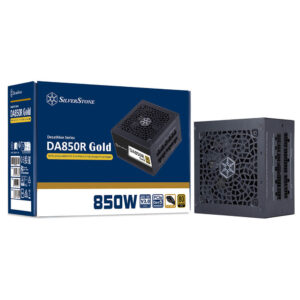 SilverStone DA850R Gold - Black - 80 PLUS Gold 850W ATX3.0/3.1 & PCIe 5 Fully Modular Power Supply